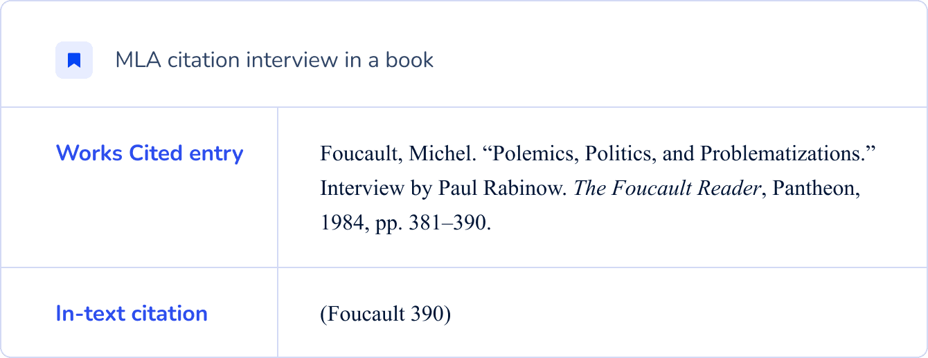 How to Cite an Interview in MLA Style