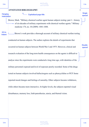 annotated bibliography example chicago